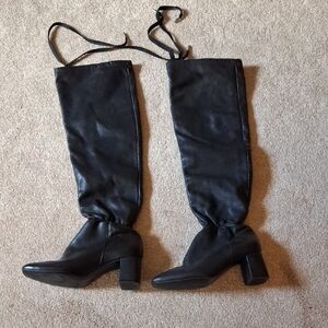 Zara Black Over the Knee Boots